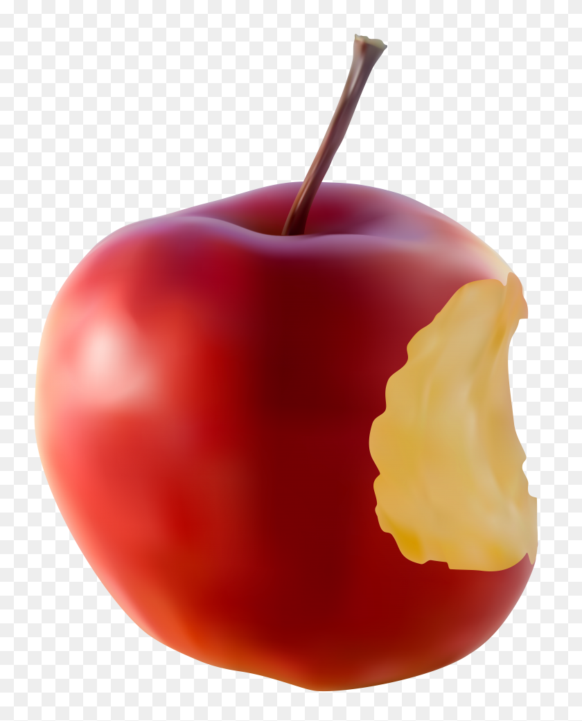 6359x8000 Red Apple Clipart No Background Clip Art Images - Apple And Pencil Clipart