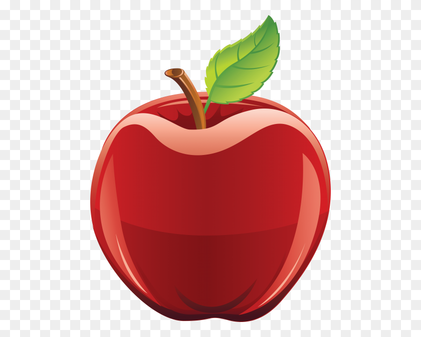 480x614 Red Apple Png - Red Apple PNG