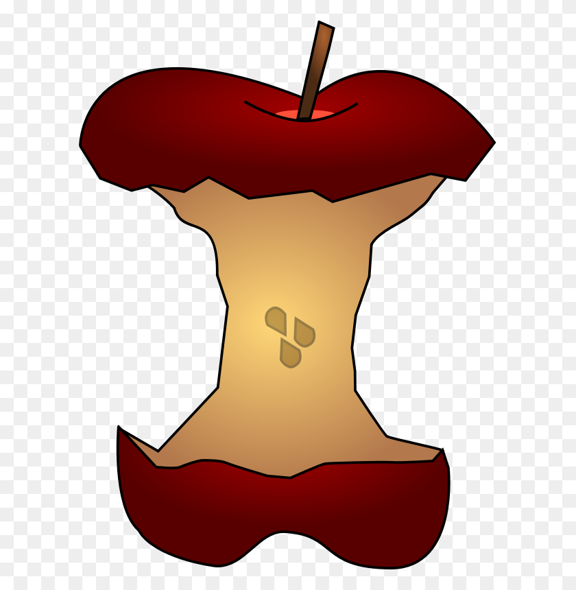 609x800 Red Apple Png Clip Art - Red Apple PNG