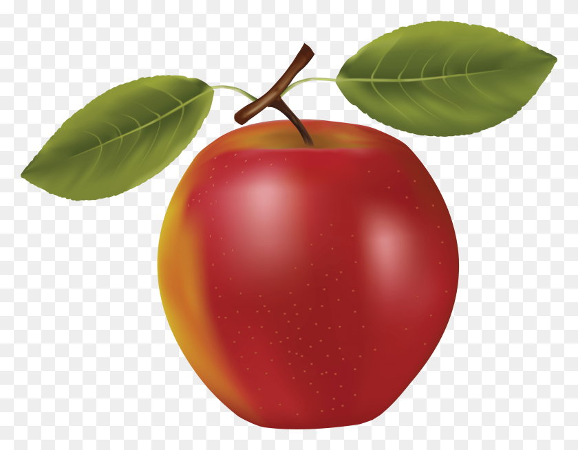 3477x2655 Red Apple Png Image - Red Apple PNG