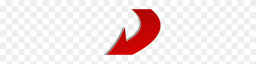 265x150 Red Arrow Curved - Curved Red Arrow PNG