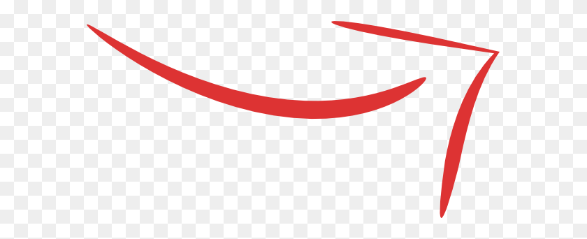 591x282 Red Arrow Curved Hi - Curved Red Arrow PNG