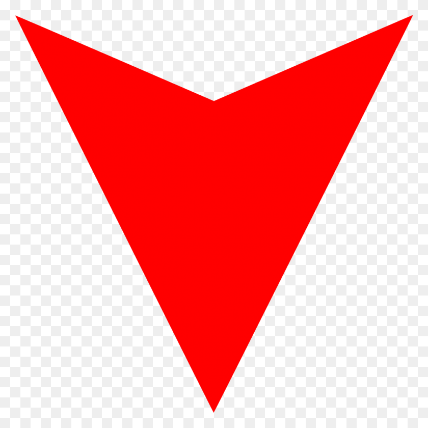 1024x1024 Red Arrow Down - Red Arrow PNG