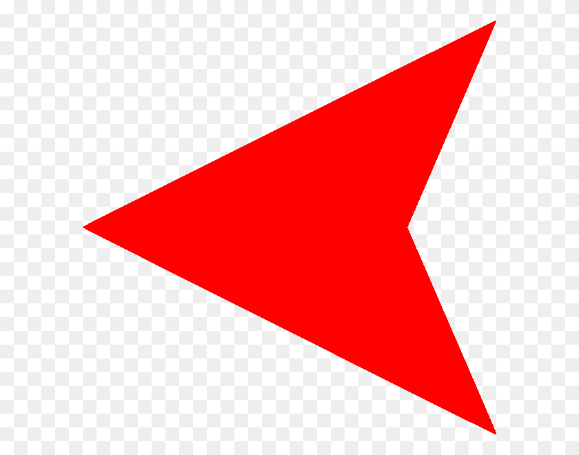 600x600 Flecha Roja Izquierda - Línea Roja Png