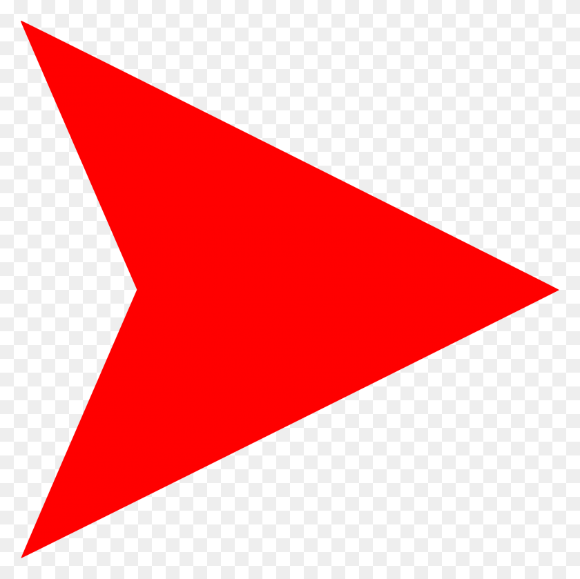 2000x2000 Red Arrow Right - Red Arrow PNG
