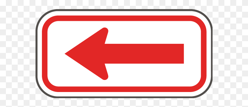 600x304 Red Arrow Sign - Red Arrow PNG