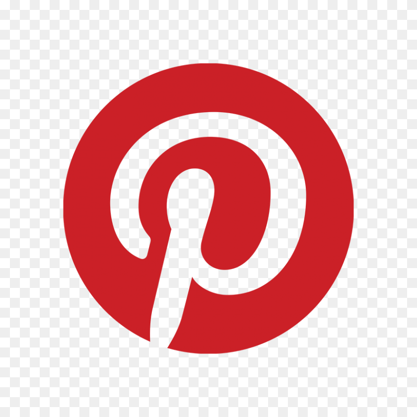 800x800 Icono De Insignia Roja - Logotipo De Pinterest Png Fondo Transparente