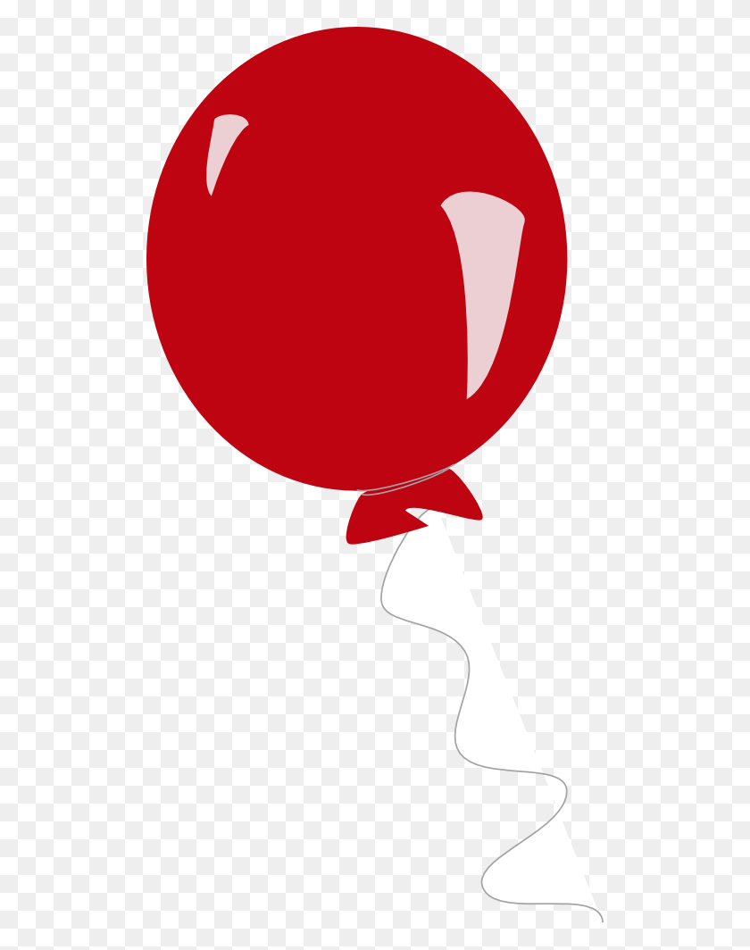 512x1004 Red Balloon Cliparts - Balloon Border Clipart
