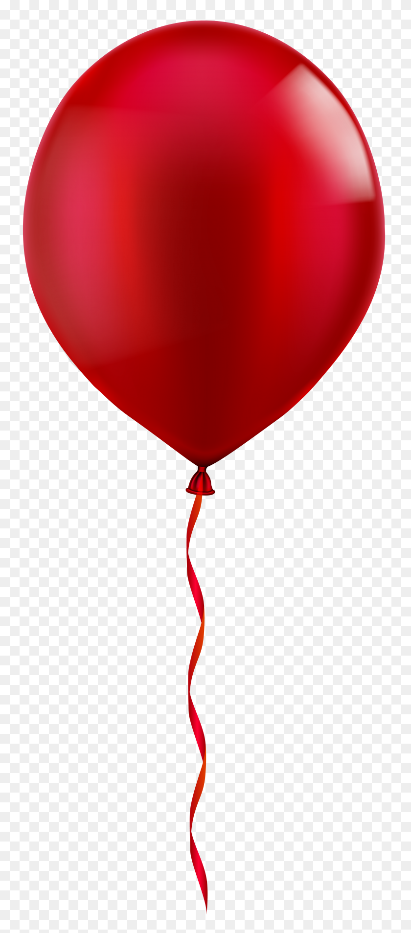 3378x8000 Red Balloons Clip Art, Red Balloons With Heart Transparent Png - Balloons And Confetti Clipart