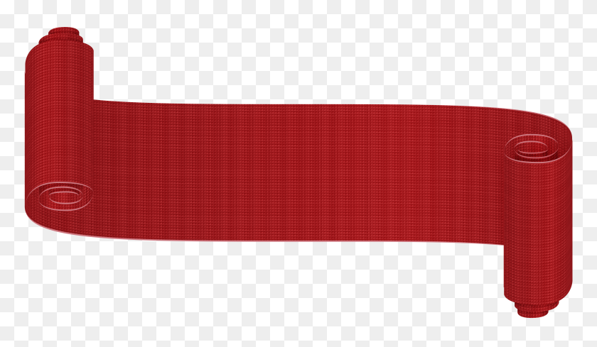 8000x4407 Red Banner Ribbon Deco Png Clip Art - Headband Clipart