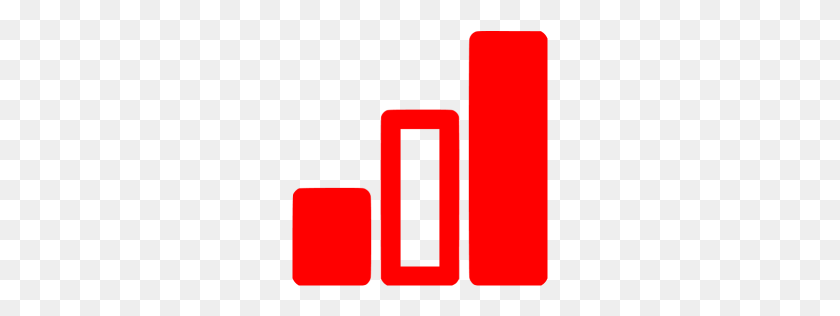 256x256 Red Bar Chart Icon - Red Bar PNG