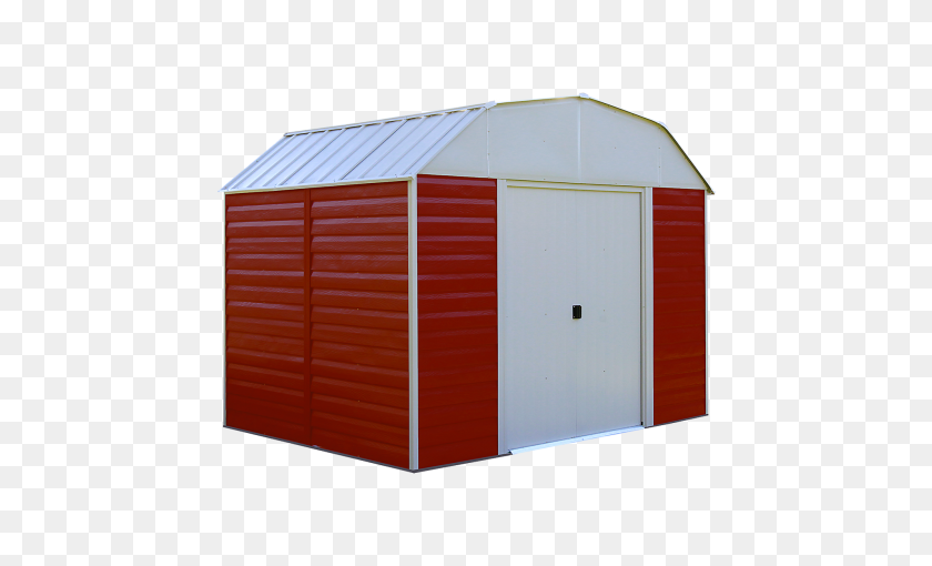 600x450 Red Barn X Ft Steel Storage Shed - Shed PNG