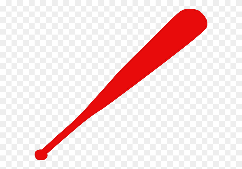 600x527 Red Baseball Bat Clip Art - Red Line Clipart