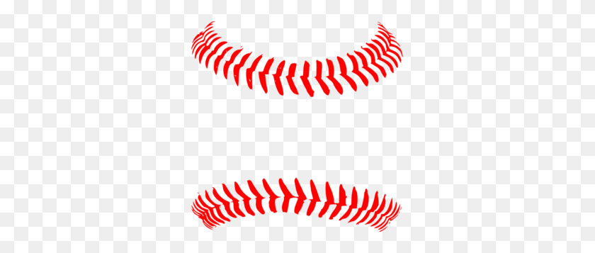 299x297 Red Baseball Seams Clip Art - Softball Seams Clipart