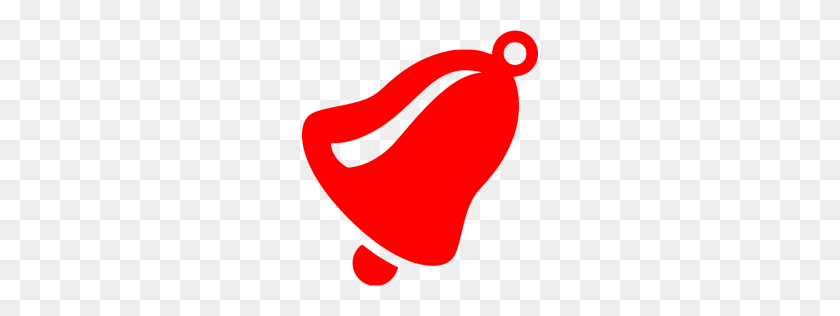 256x256 Icono De Campana Roja - Icono De Campana De Youtube Png