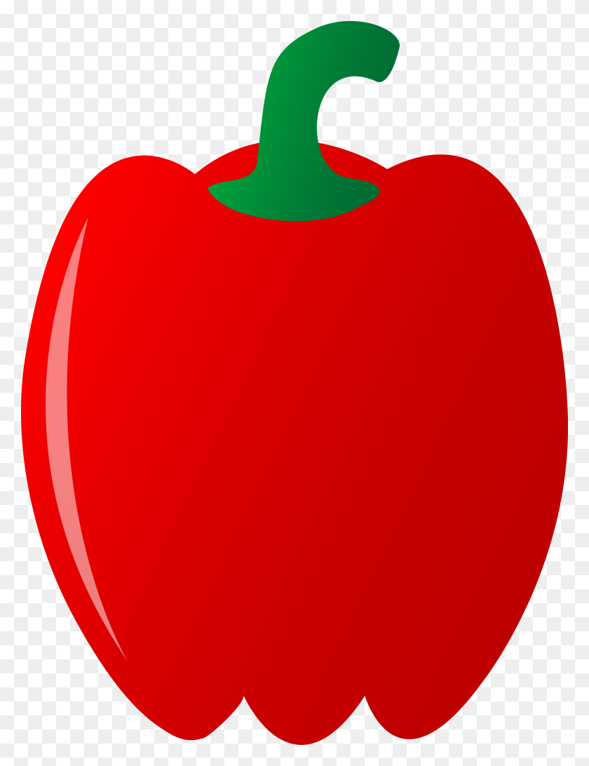 3694x4889 Red Bell Pepper - Red Pepper Clipart