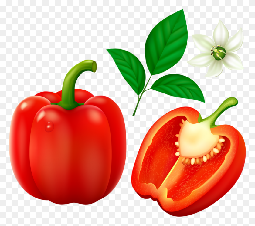 800x705 Red Bell Pepper - Veggies PNG