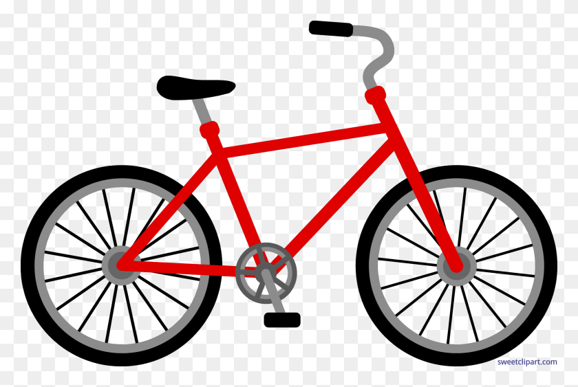 6305x4070 Red Bike Clip Art - The Arts Clipart