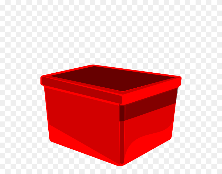 534x599 Red Bin Clip Art - Crate Clipart