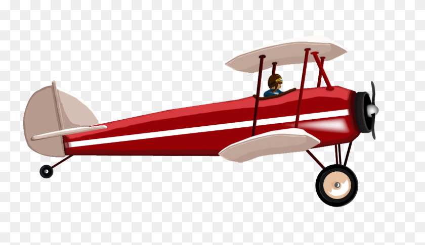 1200x654 Red Biplane - Biplane PNG
