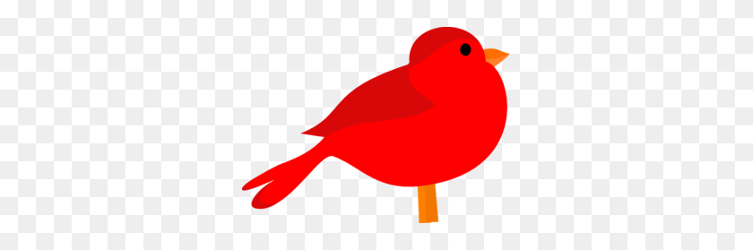 299x219 Pájaro Rojo Clipart - Pájaro Rojo Png