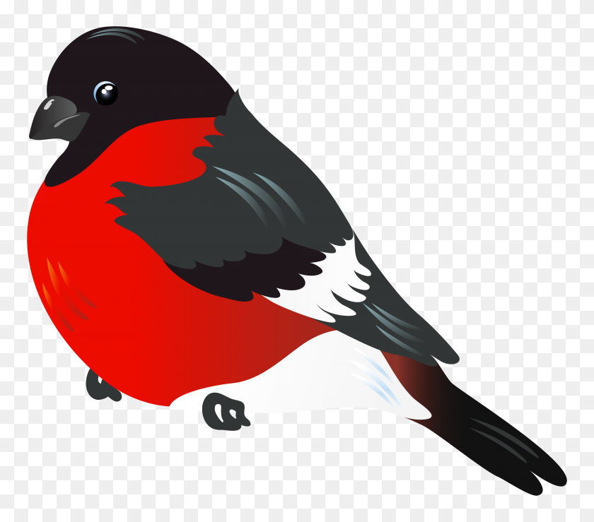 6229x5427 Red Bird Png Clipart - Red Bird Clipart