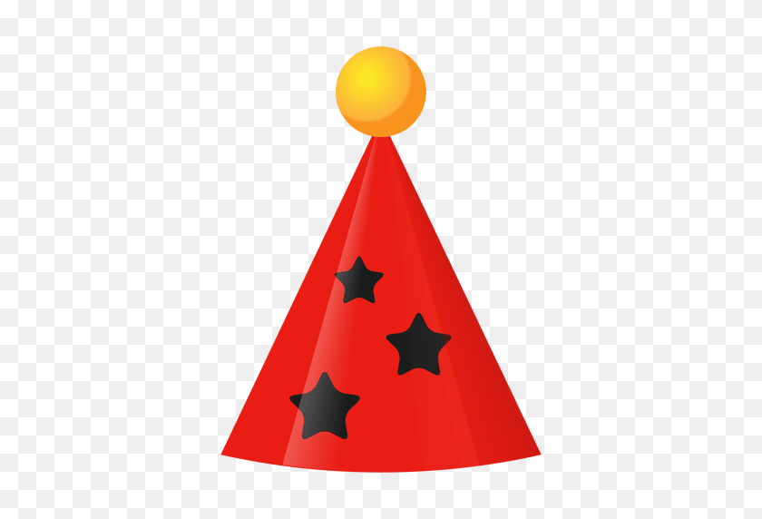 512x512 Red Birthday Hat Icon - Birthday Hat Clipart Transparent Background