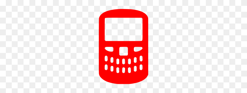 256x256 Red Blackberry Icon - Cell Phone Icon PNG