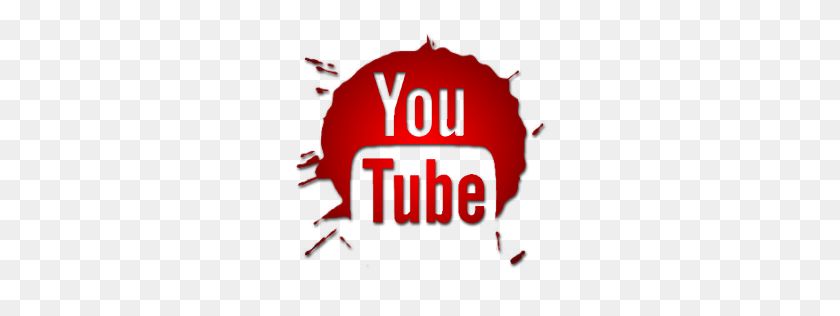 256x256 Значок Youtube С Красной Каплей Png - Значок Youtube В Png
