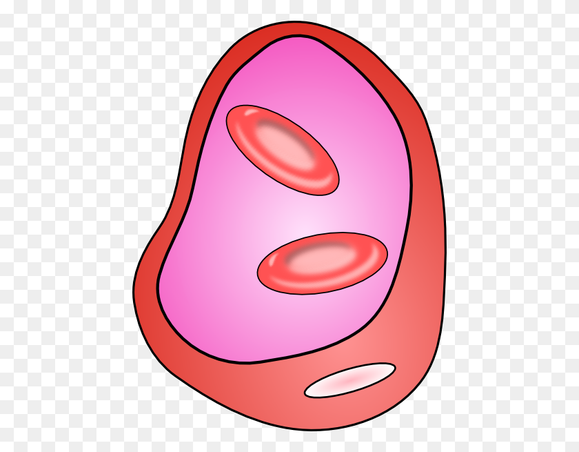 456x595 Blood Red Clipart Cell - Cell Clipart