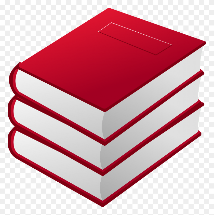 795x800 Red Books Free Download Png Vector - Pile Of Books PNG