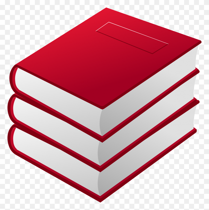 2383x2400 Red Books Icons Png - Stack Of Books PNG