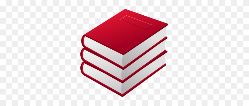 297x299 Красные Книги Стопки Картинки - Стопка Книг Клипарт