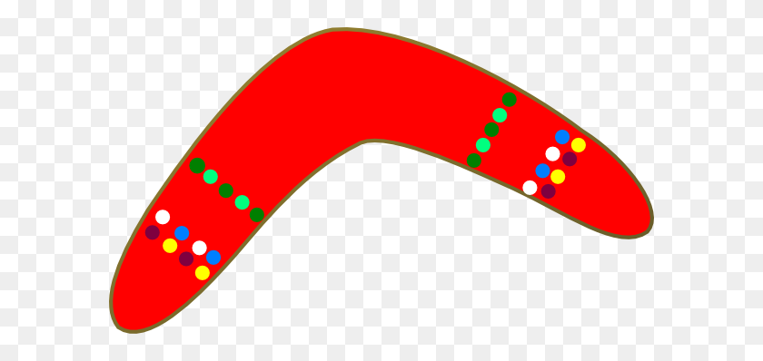 600x338 Red Boomerang Clip Art - Boomerang Clipart