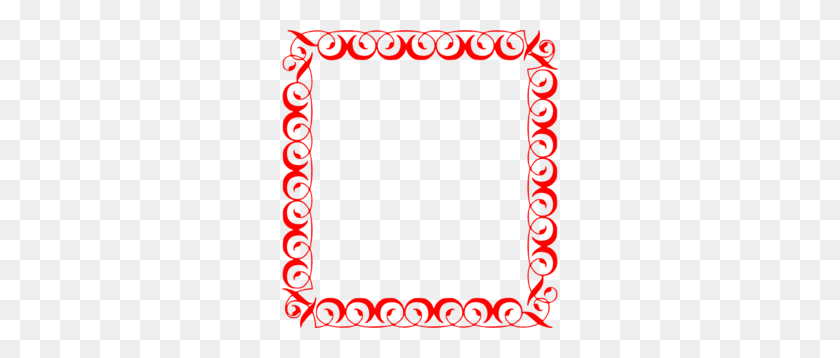 276x298 Red Border Free Clipart Image Clip Art - Red Border Clipart