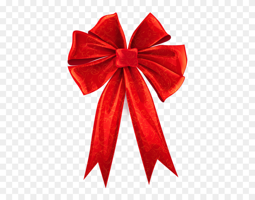415x600 Red Bow Clip Art - Red Gift Bow Clipart