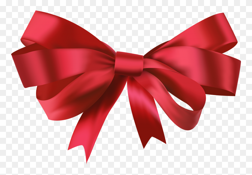3000x2019 Red Bow Png Clipart - Red Ribbon PNG