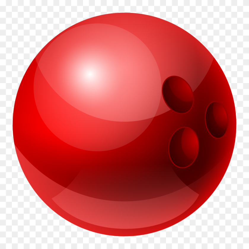 1000x1000 Red Bowling Ball Png Clipart - Red Ball PNG