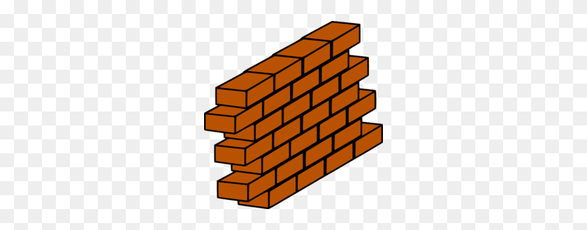 256x270 Red Brick Wall Clipart - Brick PNG