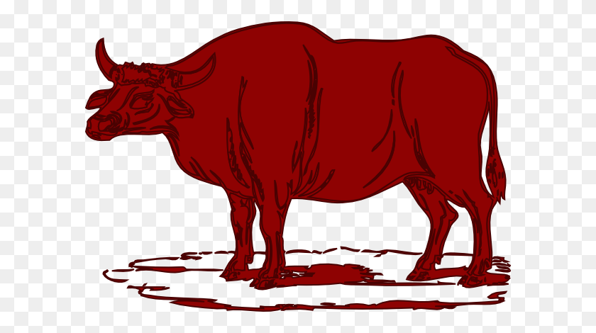 600x410 Red Brown Cow Clip Art - Brown Cow Clipart