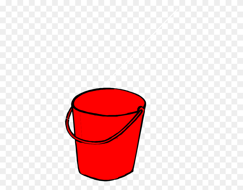 390x595 Red Bucket Clip Arts Download - Bucket Clipart