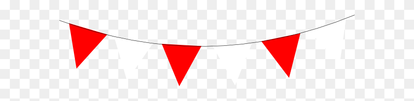 600x145 Red Bunting Png Transparent Red Bunting Images - Bunting PNG