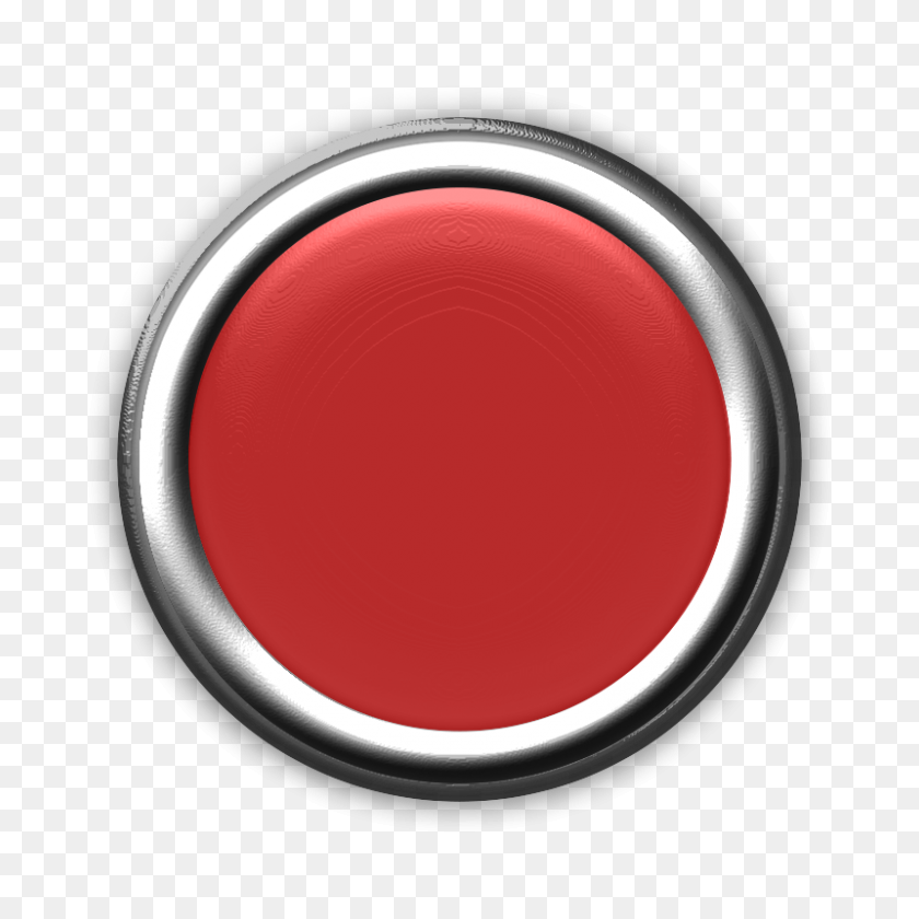 800x800 Red Button Free Png Image Png Arts - Red Light PNG
