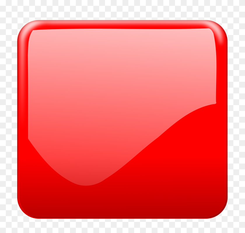 2400x2272 Red Button Icons Png - Red Square PNG