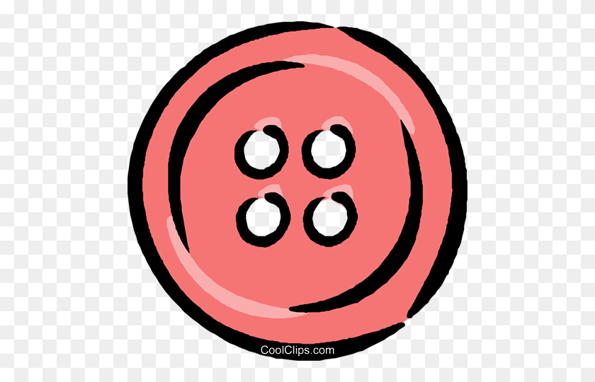 480x480 Red Button Royalty Free Vector Clip Art Illustration - Red Button Clipart