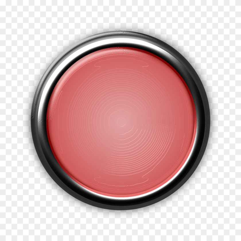 2400x2400 Botón Rojo Con Iconos De Luz Interna Png - Luz Roja Png
