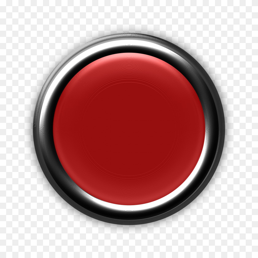 2400x2400 Botón Rojo Con Luz Interna Apagada Iconos Png - Botón Rojo Png