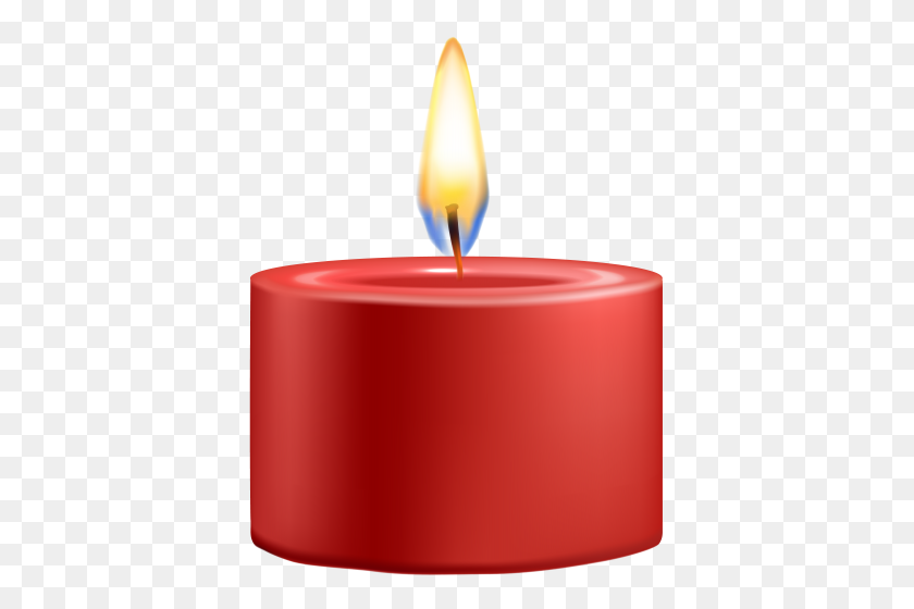 390x500 Red Candle Png Clip Art - Candle Clipart