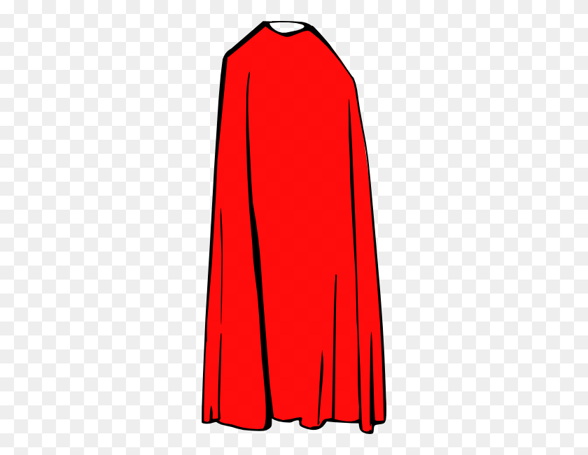 264x591 Red Cape Clipart - Red Cape Clipart
