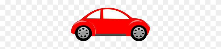 300x129 Red Car Bug Clip Art - Red Car PNG